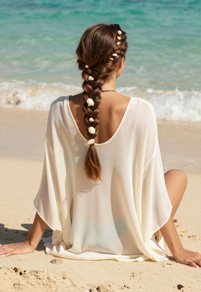 20 Cute Braided Hairstyles to Go Swimming at the Beach - 2. Fishtail Braid 1