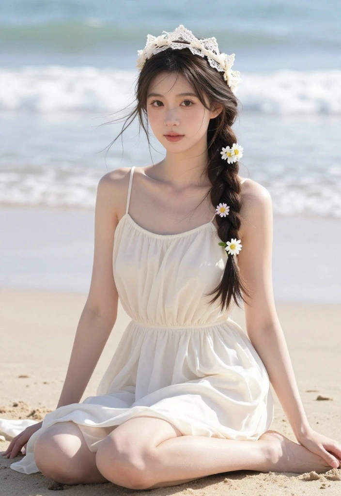 20 Cute Braided Hairstyles to Go Swimming at the Beach - 4. Lace Braid Crown 1