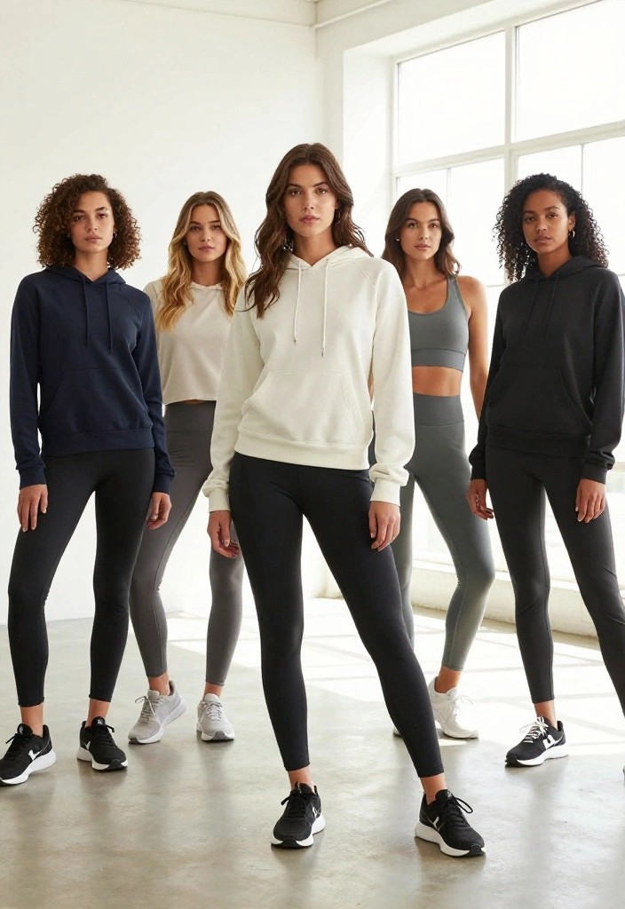 20 Cute Gym Fits for Women Who Want to Feel Confident Every Time They Walk In - 12. Layered Hoodies for Casual Workouts 1