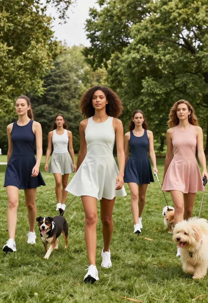 20 Cute Workout Outfit Ideas for Women Who Want to Look Great While Sweating - 12. Sporty Dresses: Cute and Functional 1