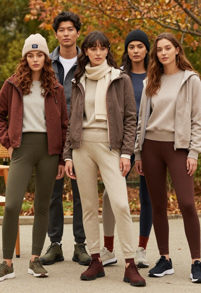 20 Cute Workout Outfit Ideas for Women Who Want to Look Great While Sweating - 16. Cute Layering for Transition Seasons 1