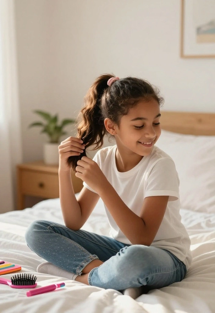 20 Easy Back to School Hairstyles for Busy School Mornings - 18. Easy Side Ponytail 1