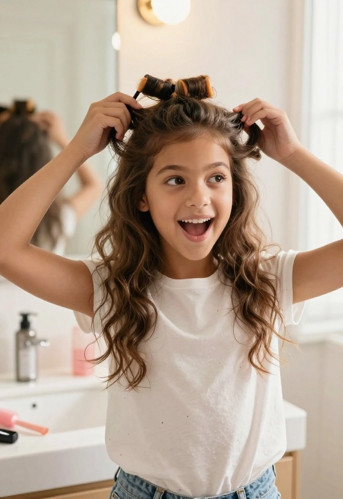 20 Easy Back to School Hairstyles for Busy School Mornings - 19. Quick No-Heat Curls 1