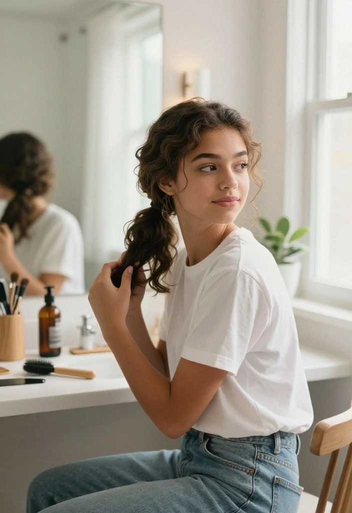 20 Easy Back to School Hairstyles for Busy School Mornings - 8. Low Chignon 1