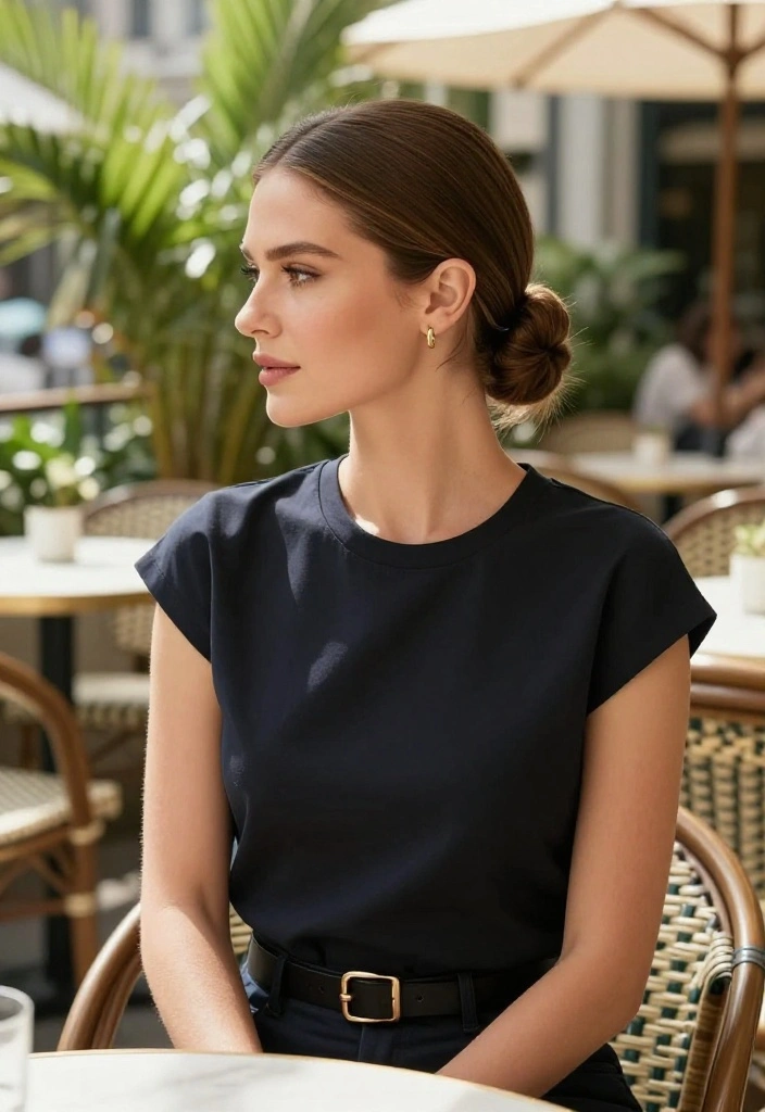 20 Easy Hot Weather Hairstyles to Keep Hair Completely Off Your Neck - 9. Sleek Low Bun 1