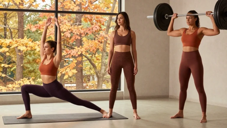 20 Fall Gym Outfit Ideas in Earthy Tones and Deep Seasonal Colors