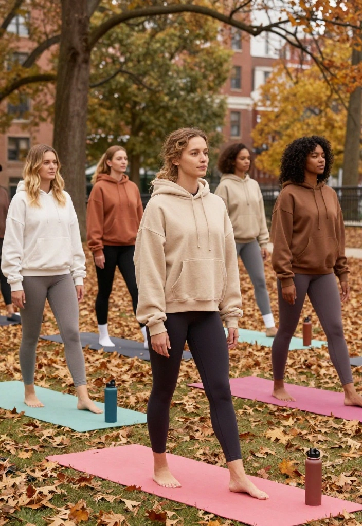 20 Fall Workout Outfits That Layer Perfectly for Cooler Weather Training - 1. Cozy Layered Leggings and Oversized Hoodie 1
