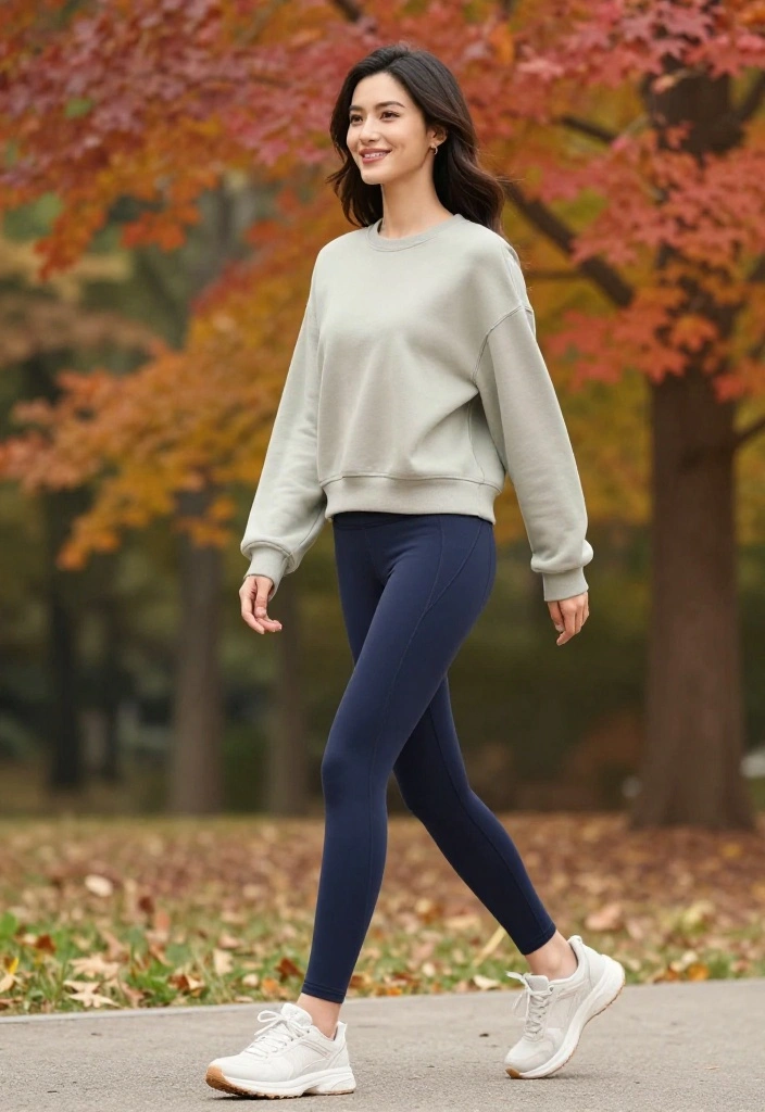 20 Fall Workout Outfits That Layer Perfectly for Cooler Weather Training - 8. Layered Workout Jumpsuit with a Sweatshirt 1