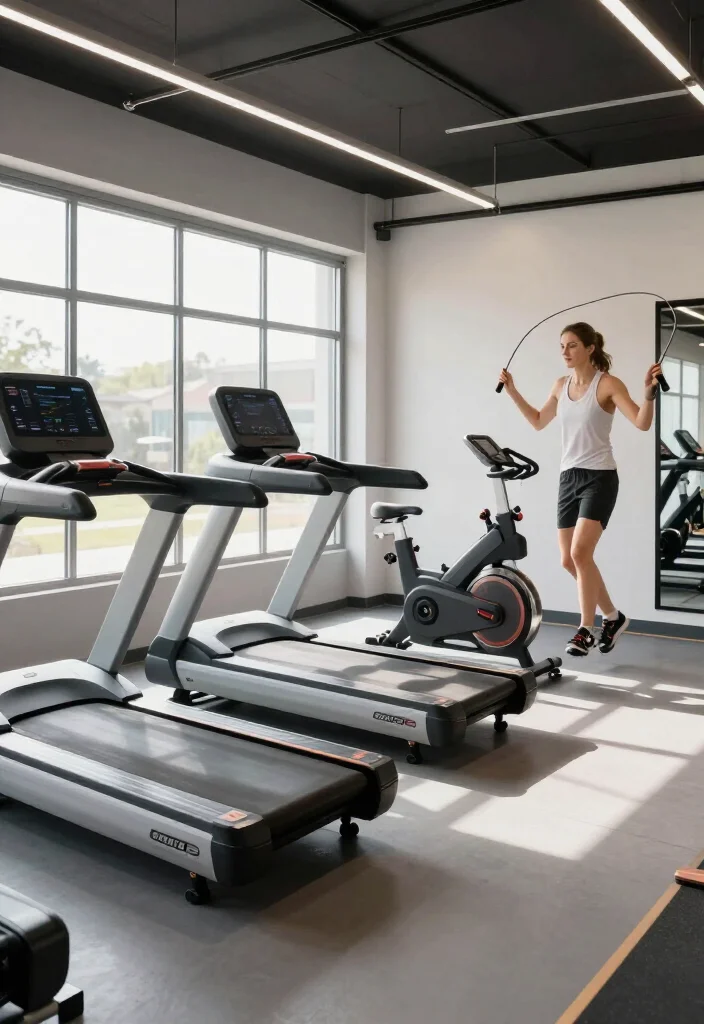 20 Garage Gym Ideas to Turn Any Empty Space Into a Fully Functional Home Gym - 10. Cardio Corner 1