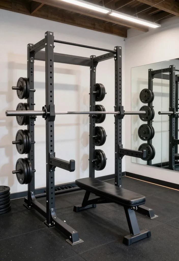 20 Garage Gym Ideas to Turn Any Empty Space Into a Fully Functional Home Gym - 11. Strength Training Zone 1