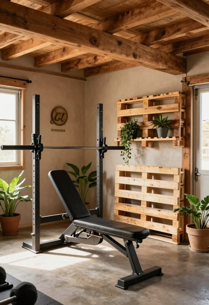 20 Garage Gym Ideas to Turn Any Empty Space Into a Fully Functional Home Gym - 2. Rustic Charm 1