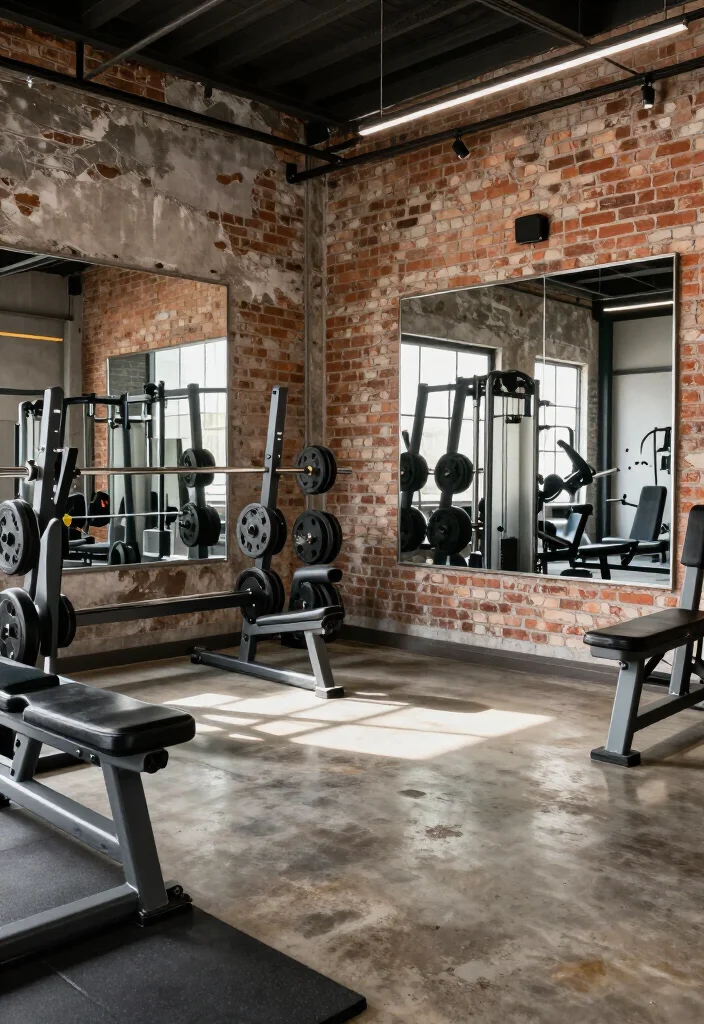 20 Garage Gym Ideas to Turn Any Empty Space Into a Fully Functional Home Gym - 4. Industrial Chic 1