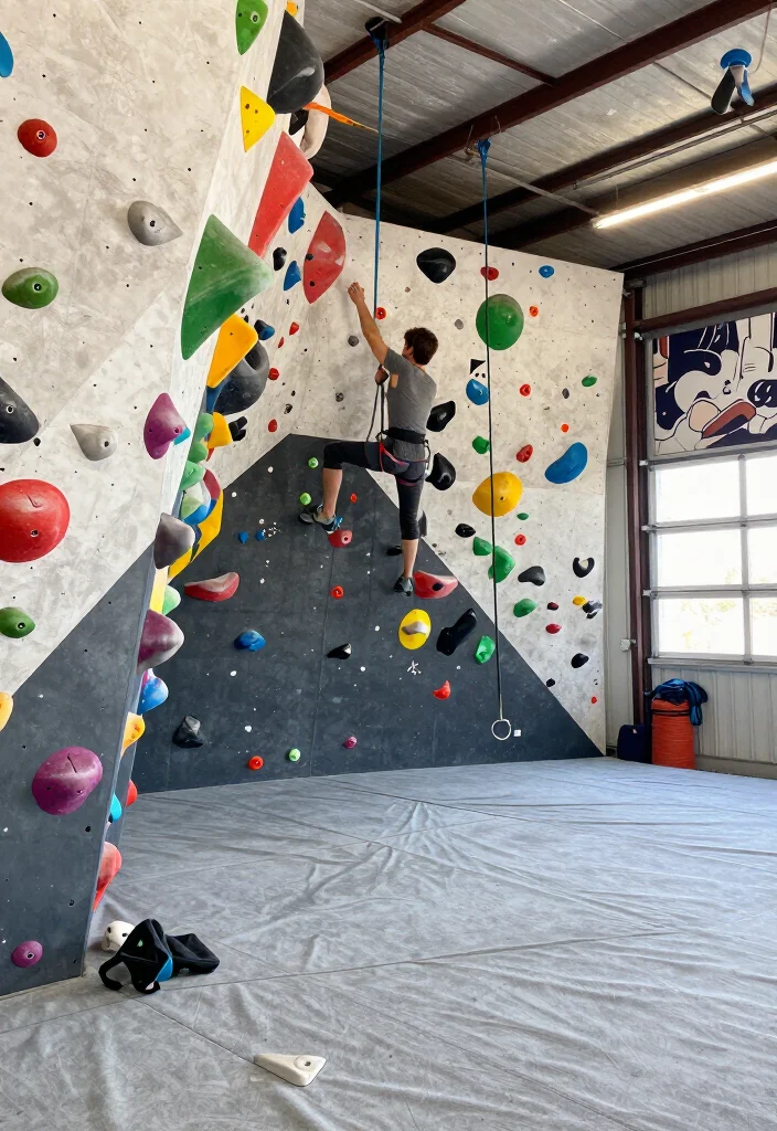 20 Garage Gym Setup Ideas Organized by Workout Style: Strength, Cardio, and CrossFit - 15. Climbers' Training Cove 1