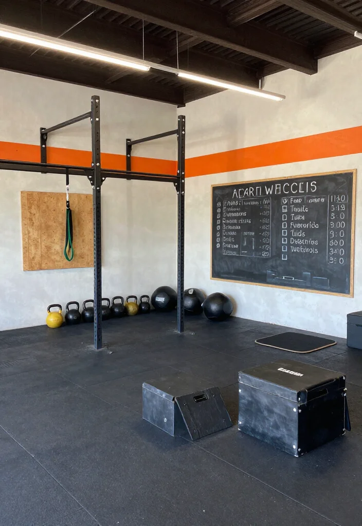 20 Garage Gym Setup Ideas Organized by Workout Style: Strength, Cardio, and CrossFit - 3. CrossFit Haven with Functional Fitness Equipment 1
