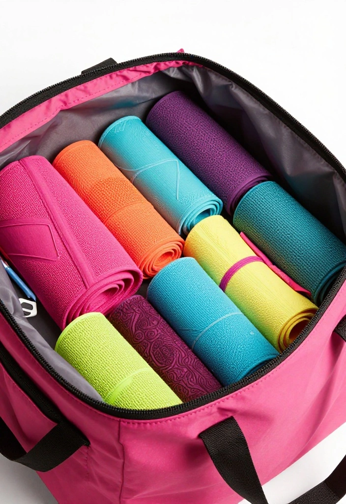 20 Genius Gym Bag Organization Tips Every Woman Needs to Know (#3 Will Shock You!) - 14. Roll with It – Your Clothes, That Is! 1