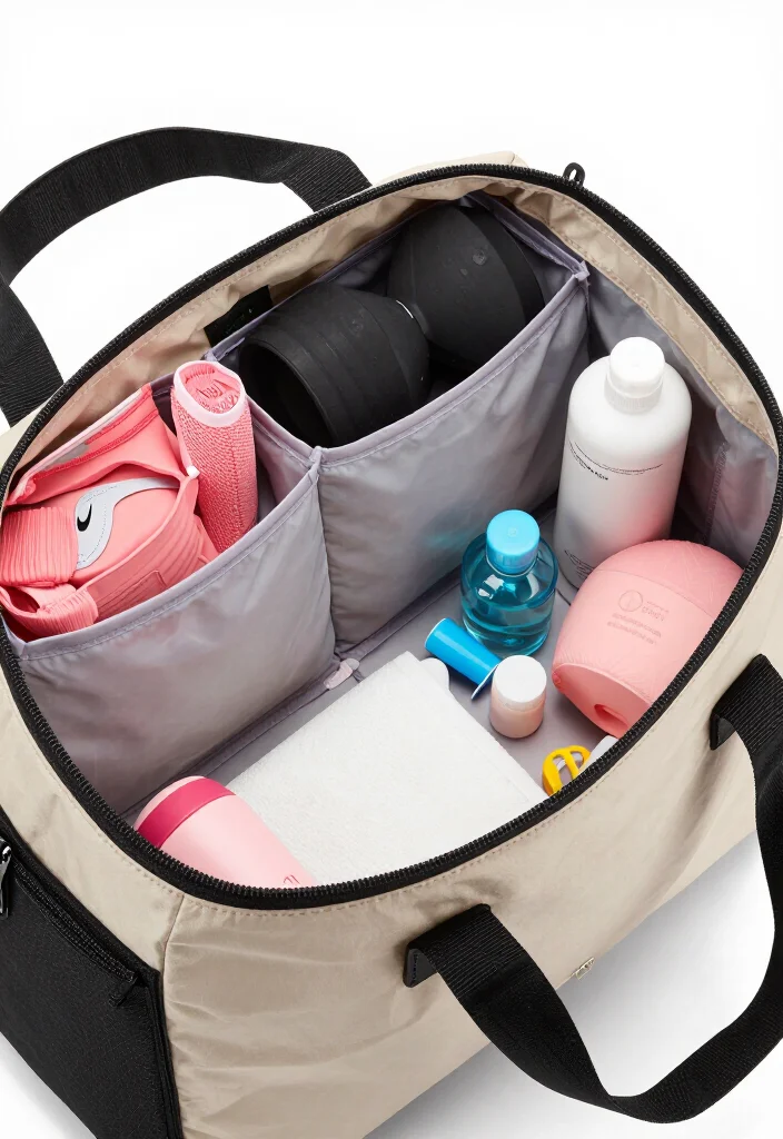 20 Genius Gym Bag Organization Tips Every Woman Needs to Know (#3 Will Shock You!) - 18. Consider Using a Bag Organizing Insert 1