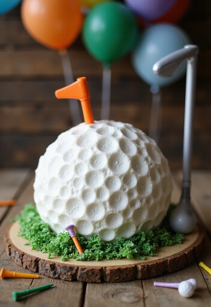 20 Golf Birthday Cake Ideas for Men Who Love the Course - 2. Golf Ball Surprise Cake 1