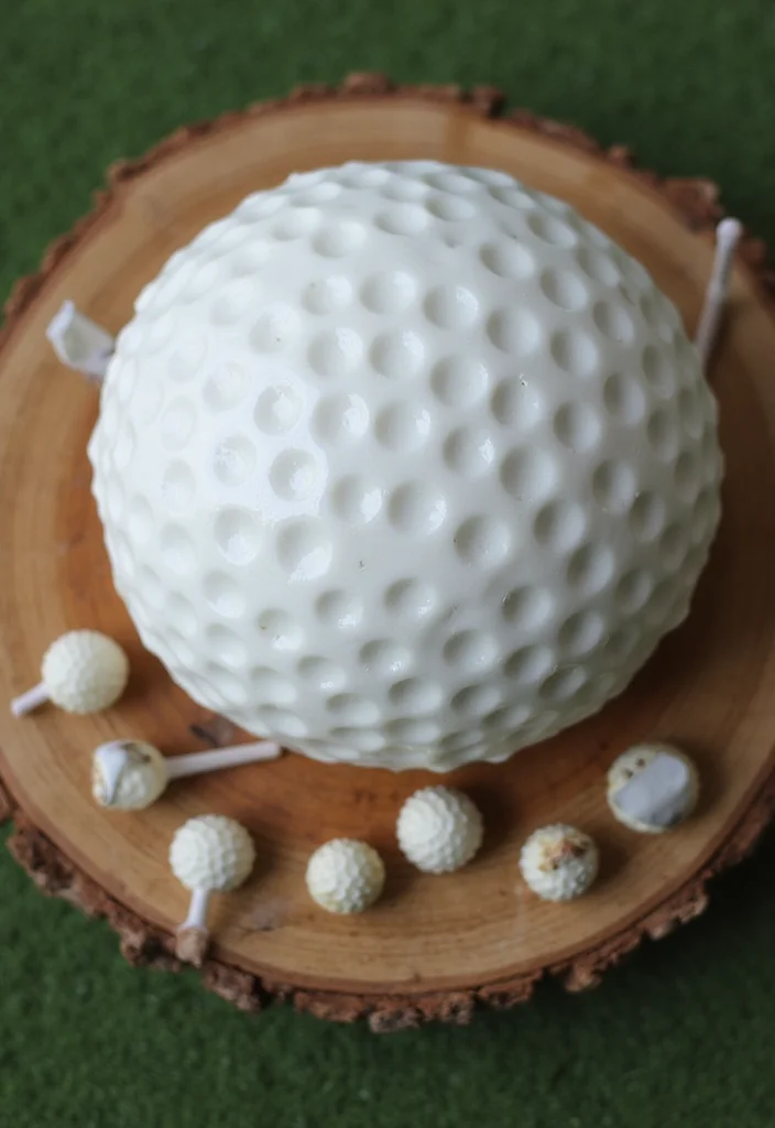 20 Golf Cake Designs That Are Almost Too Pretty to Eat - 1. Classic Golf Ball Cake 1