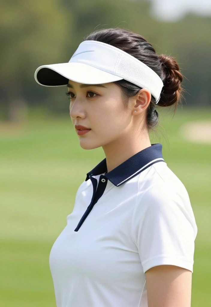 20 Golf Hairstyles for Women That Stay Perfectly Under a Hat - 16. The Classic Updo 1