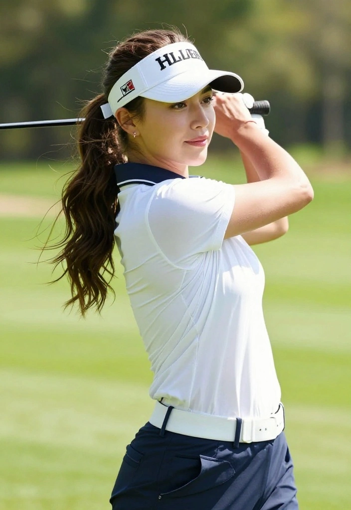 20 Golf Hairstyles for Women That Stay Perfectly Under a Hat - 7. Textured Waves 1