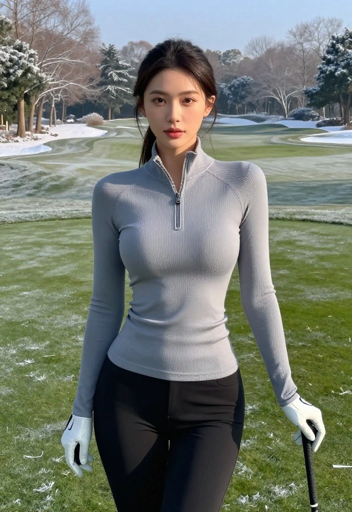 20 Golf Outfits for Women in Cold Weather: Chic Layers That Work - 1. Layer Up with a Stylish Base 1