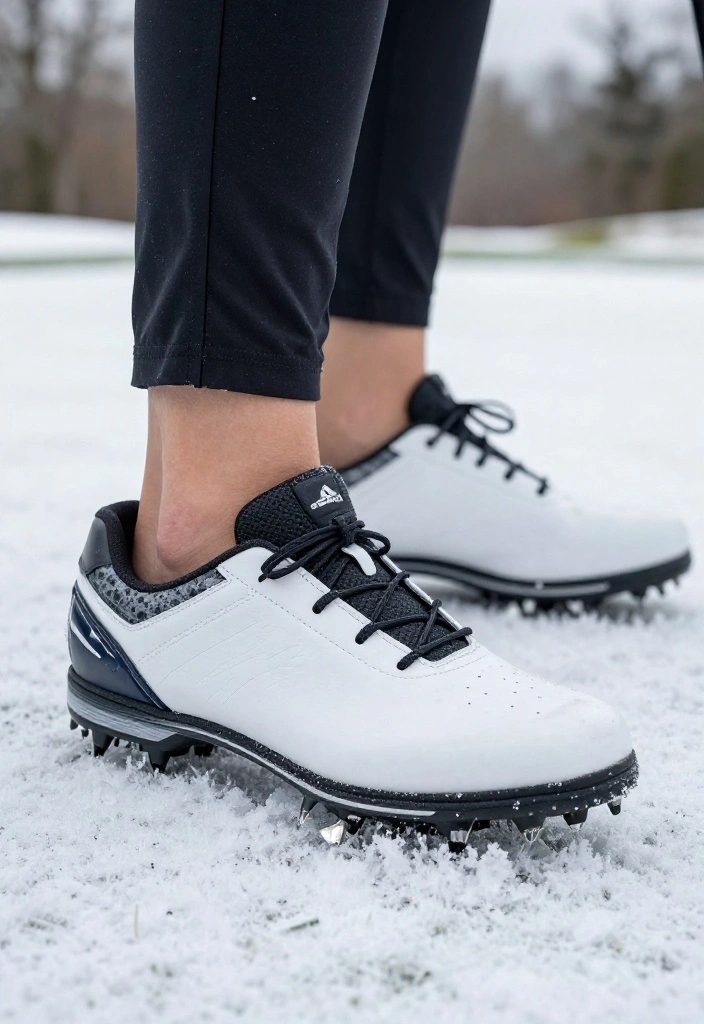 20 Golf Outfits for Women in Cold Weather: Chic Layers That Work - 9. Warm Golf Shoes for Winter Play 1