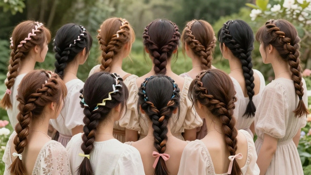 20 Gorgeous Braided Hairstyles with Ribbon Beautifully Woven In - Golfing Goal