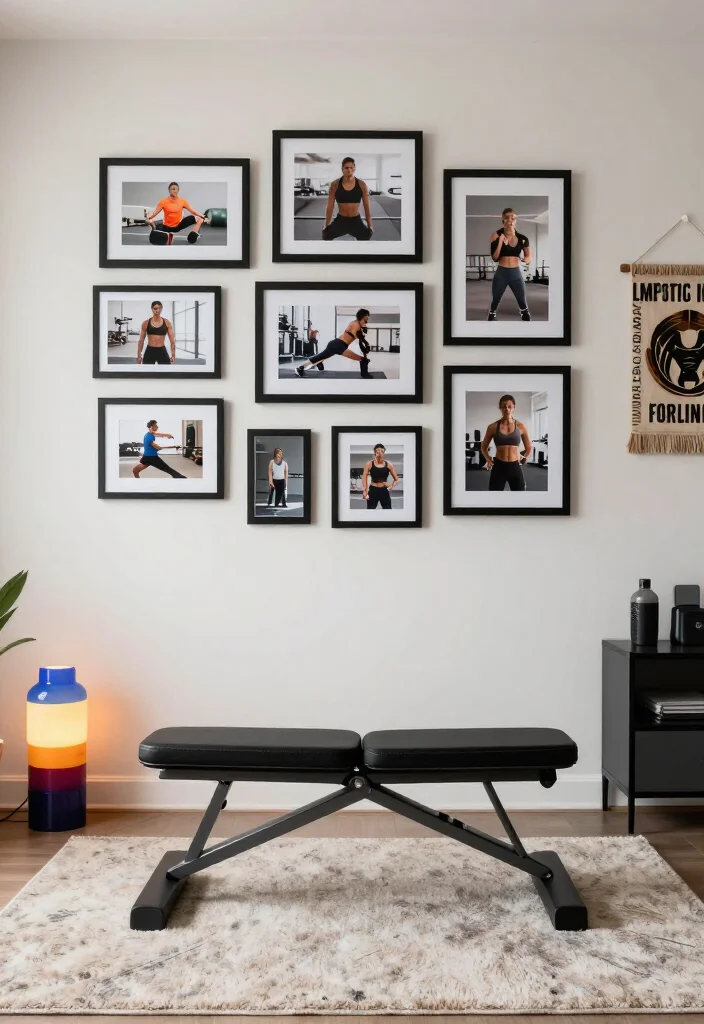 20 Gym Aesthetic Ideas to Build the Most Motivating Workout Space and Vibe - 5. Personalize Your Space 1