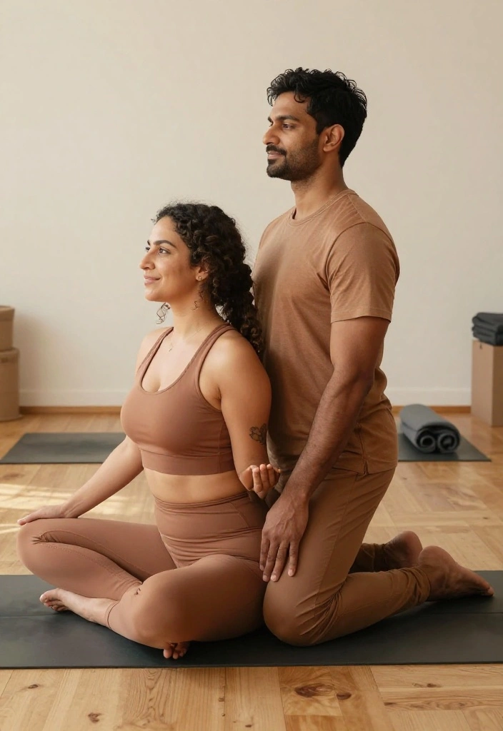 20 Gym Couple Goals That Prove Training Together Is the Best Date Night - 2. Couple Yoga Sessions 1
