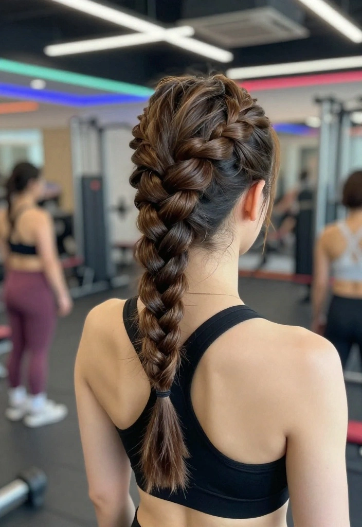 20 Gym Hairstyles That Stay Completely in Place Through Any Workout - 7. Braided Crown 1