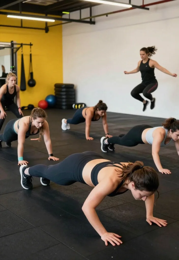 20 Gym Routine Ideas for Women at Every Fitness Level: Beginner, Intermediate, Advanced - 3. Intermediate HIIT: High-Intensity Fun 1
