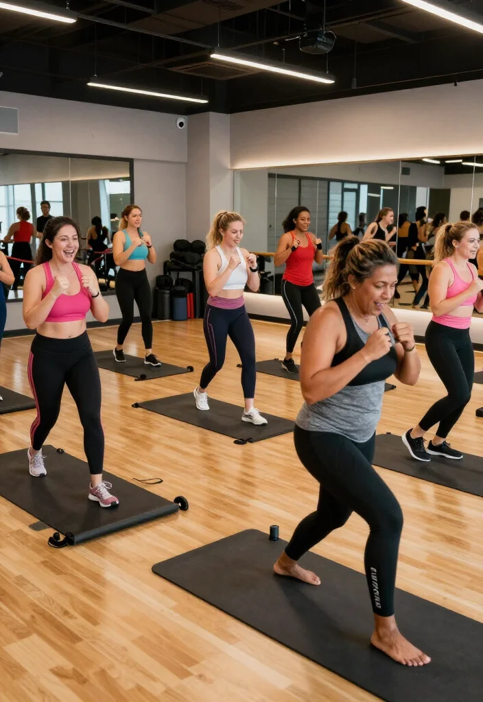 20 Gym Routine Ideas for Women at Every Fitness Level: Beginner, Intermediate, Advanced - 6. Group Classes: Motivation Through Community 1