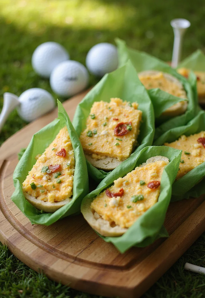 20 Masters Golf Party Food Ideas Your Guests Will Love - 1. Pimento Cheese Sandwiches 1
