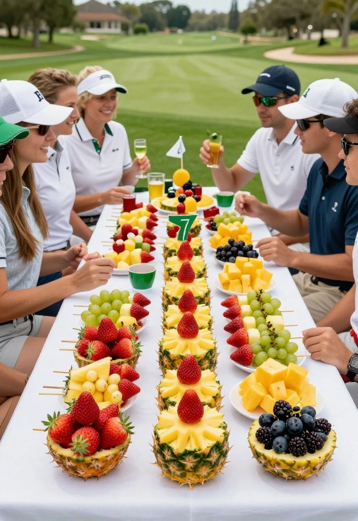 20 Masters Golf Party Food Ideas Your Guests Will Love - 12. Fruit Skewers 1