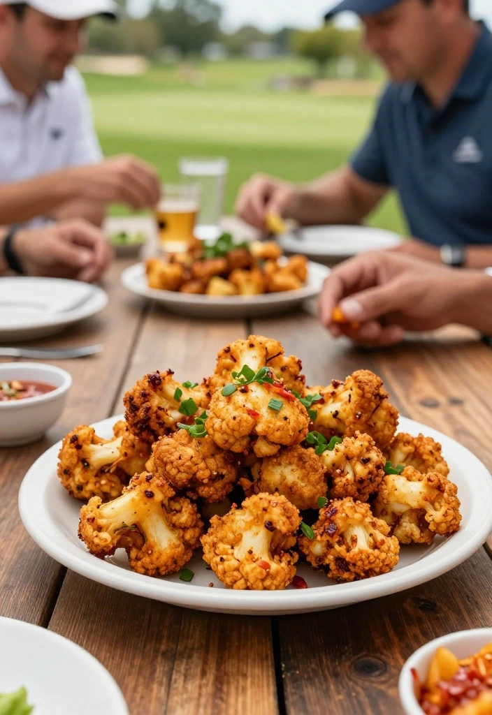 20 Masters Golf Party Food Ideas Your Guests Will Love - 18. Buffalo Cauliflower Bites 1