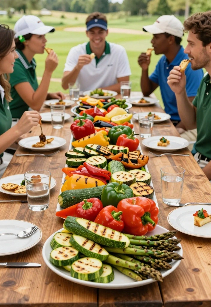 20 Masters Golf Party Food Ideas Your Guests Will Love - 7. Grilled Vegetable Platter 1