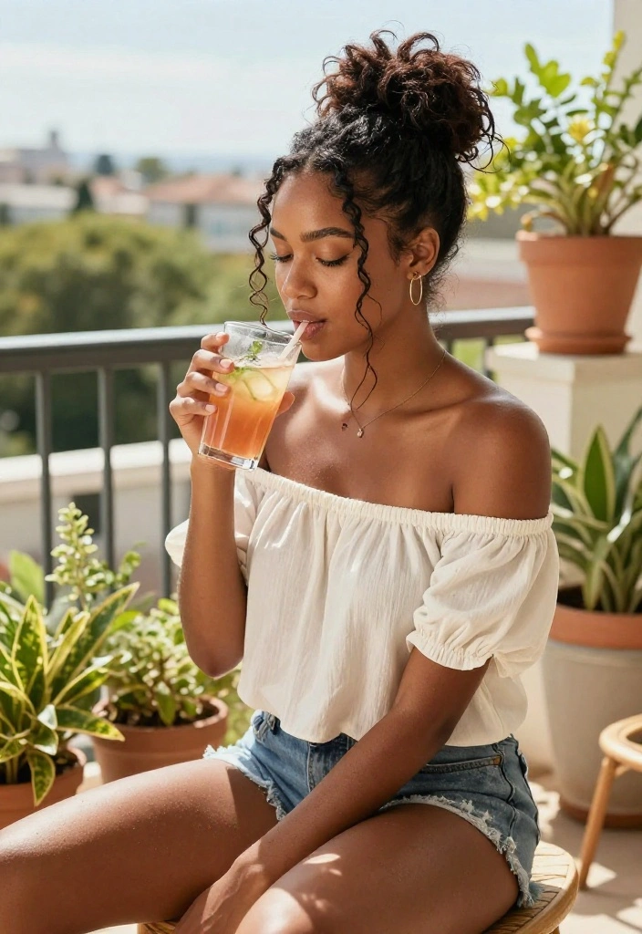 20 Messy Bun Summer Updo Hairstyles Perfect for Casual Days - 12. Messy Bun with Loose Strands 1