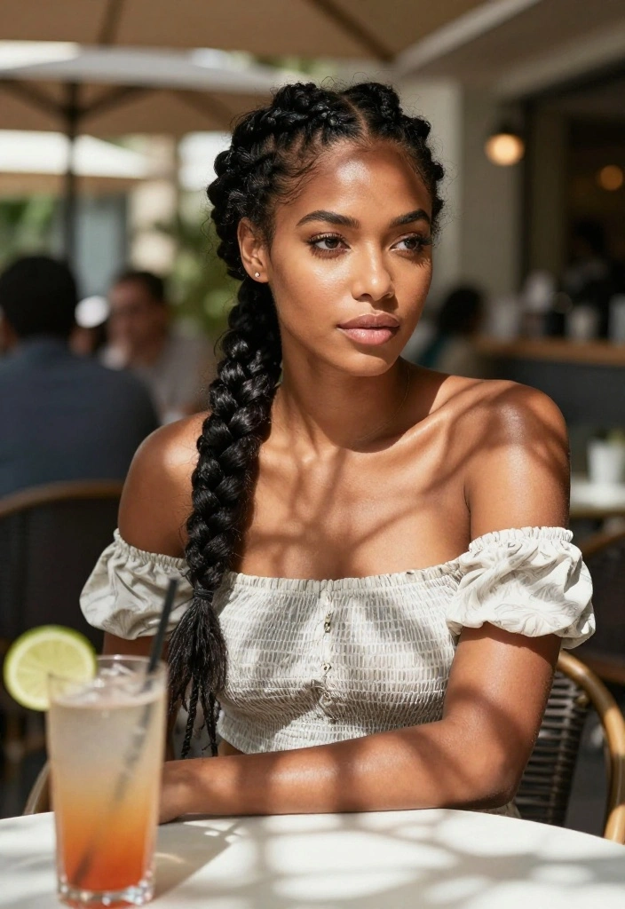 20 Messy Bun Summer Updo Hairstyles Perfect for Casual Days - 2. Braided Messy Bun 1