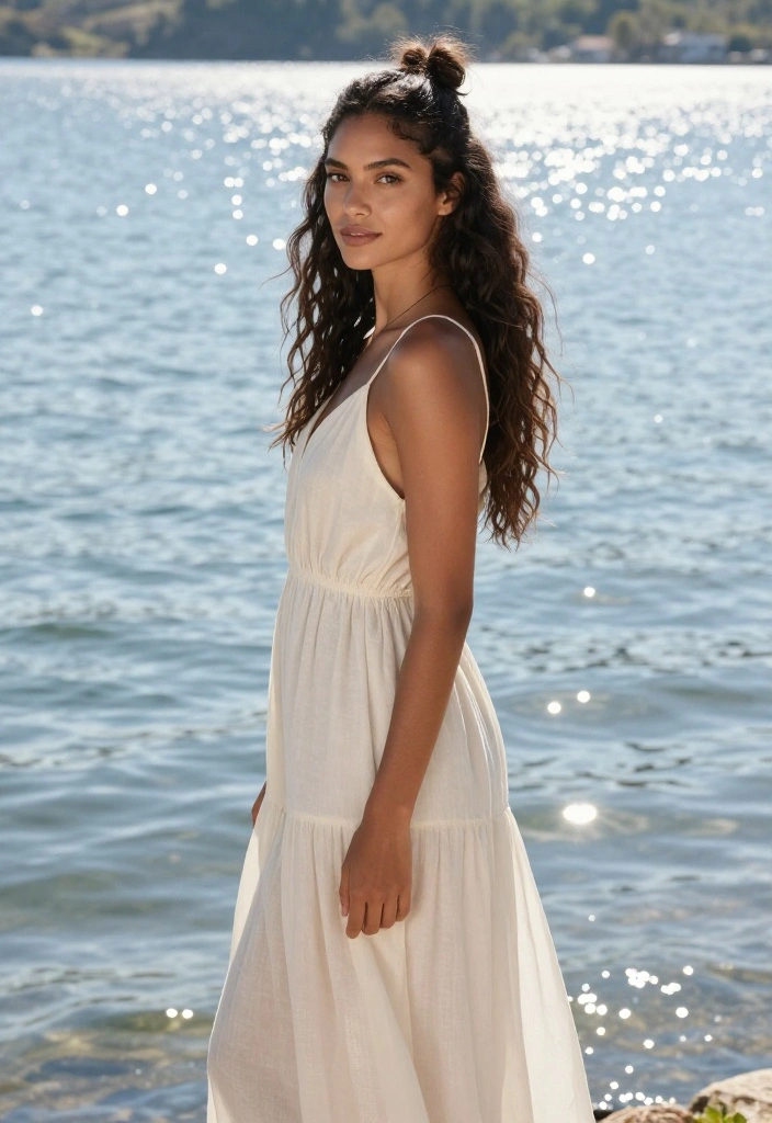20 Messy Bun Summer Updo Hairstyles Perfect for Casual Days - 7. Messy Bun with Loose Waves 1