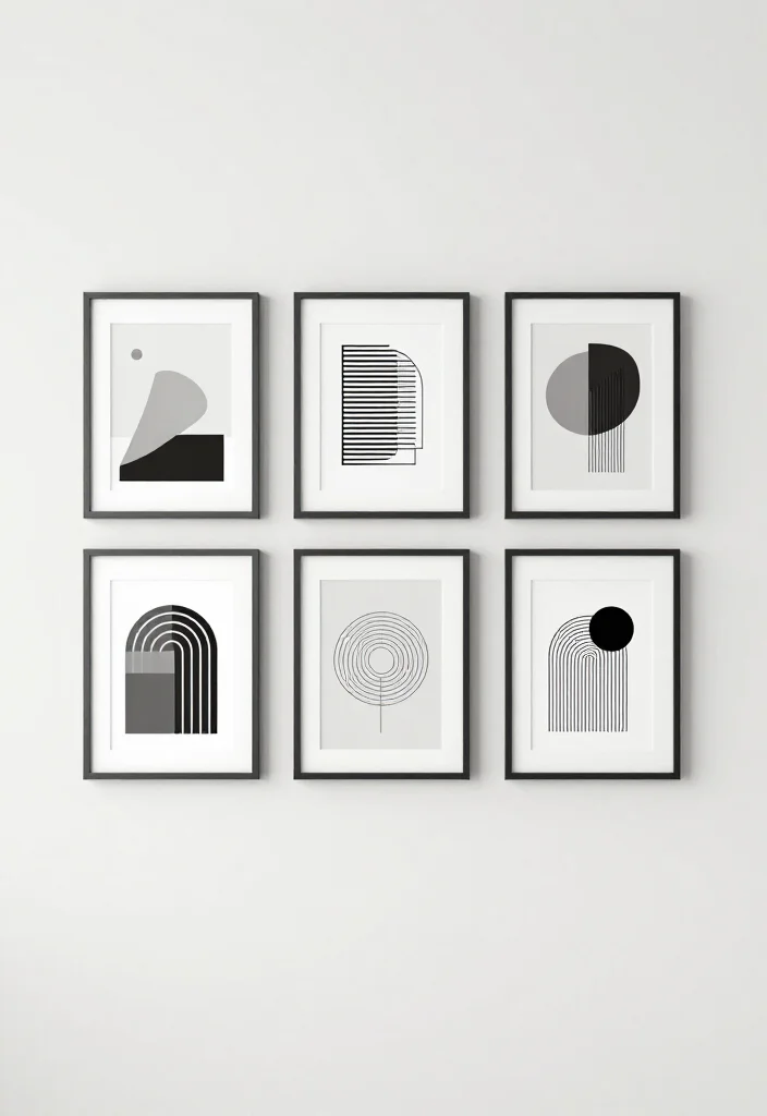 20 Minimalist Gym Aesthetic Ideas for a Clean and Distraction-Free Workout Environment - 10. Minimalist Wall Art 1
