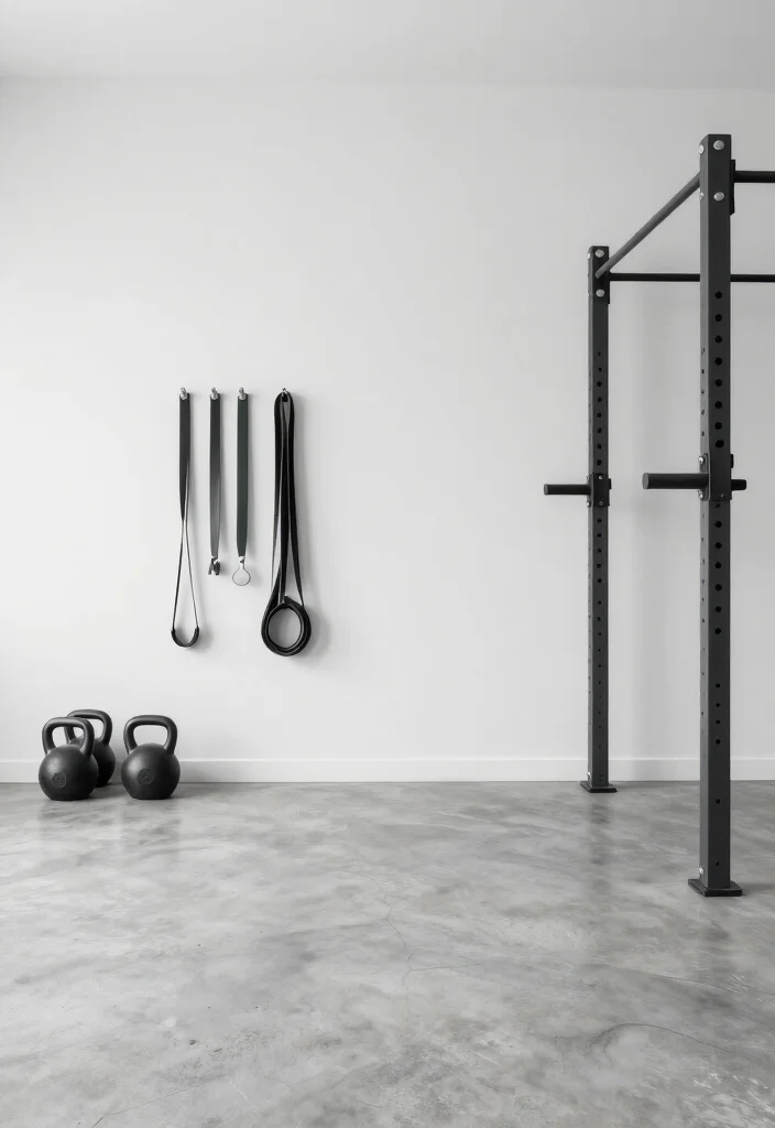 20 Minimalist Gym Aesthetic Ideas for a Clean and Distraction-Free Workout Environment - 3. Simplicity in Equipment 1