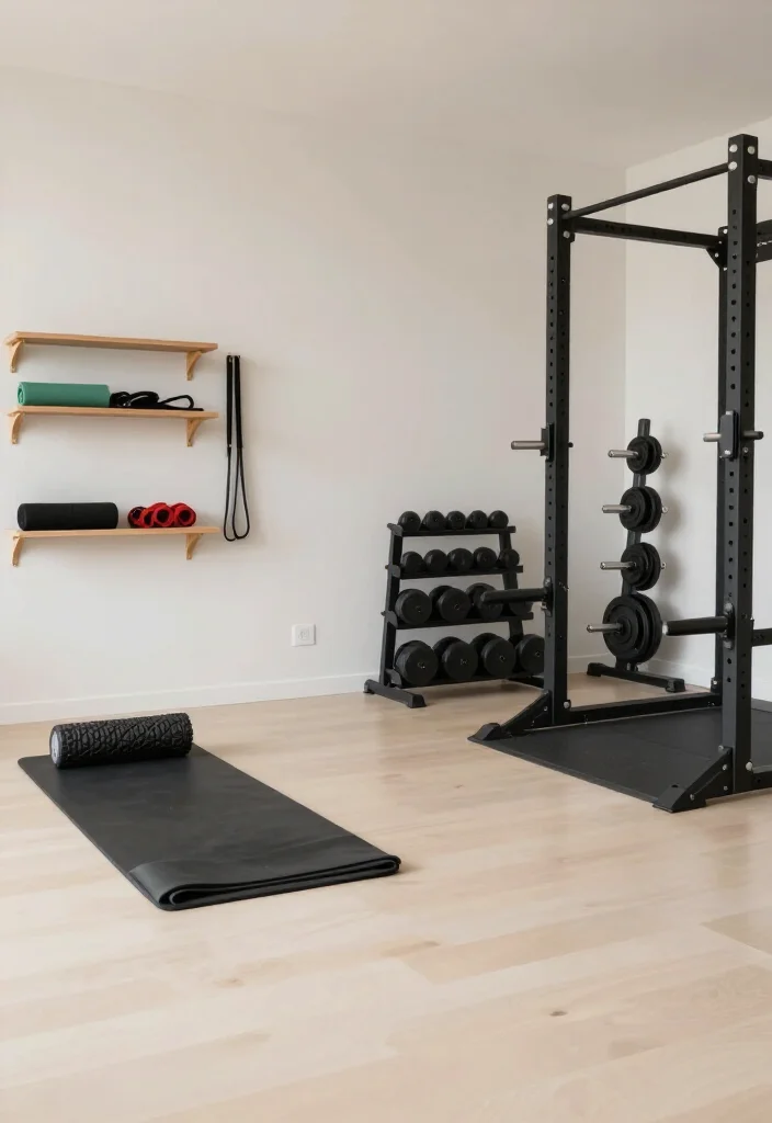20 Minimalist Gym Aesthetic Ideas for a Clean and Distraction-Free Workout Environment - 4. Clutter-Free Zones 1