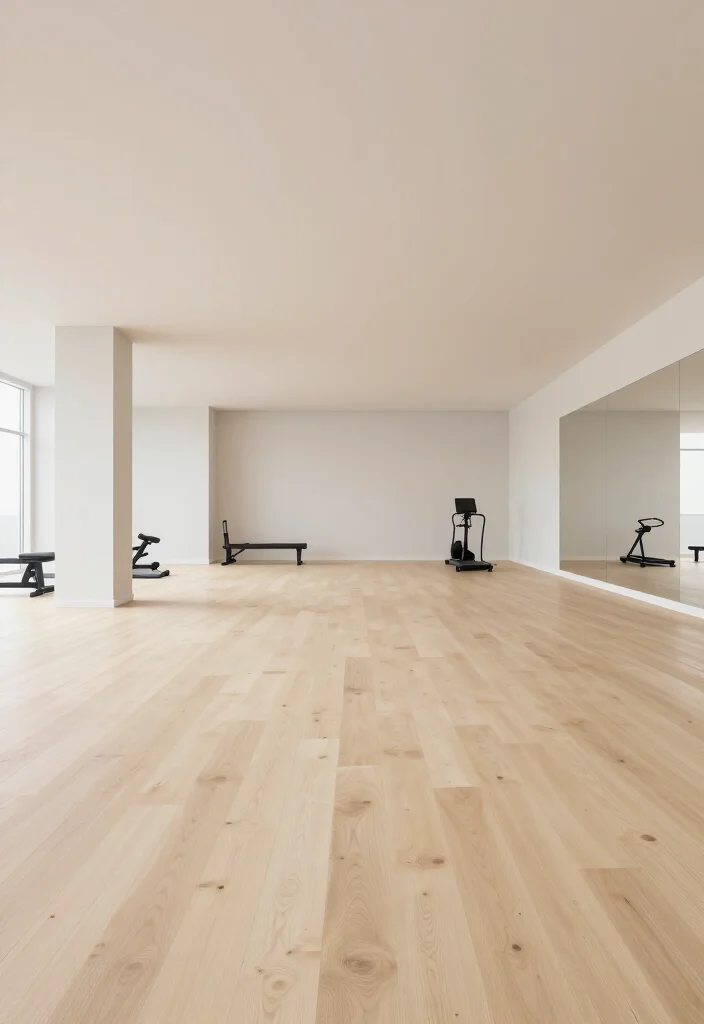 20 Minimalist Gym Aesthetic Ideas for a Clean and Distraction-Free Workout Environment - 6. Open Layout 1