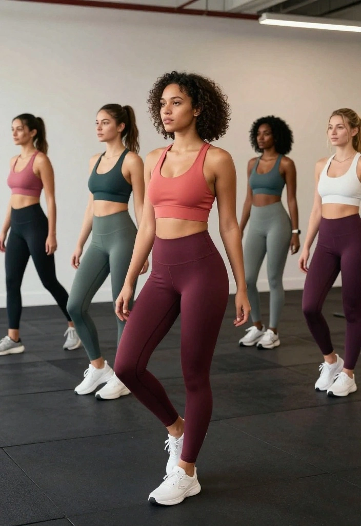 20 Modest Gym Outfit Ideas for Every Type of Workout: Weights, Cardio, and Yoga - 17. Printed Activewear Set 1