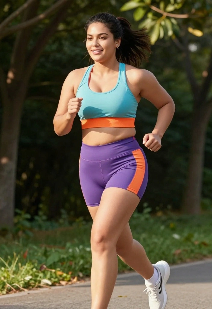 20 Modest Gym Outfits That Offer Full Coverage Without Slowing You Down - 7. Colorful Tracksuit 1