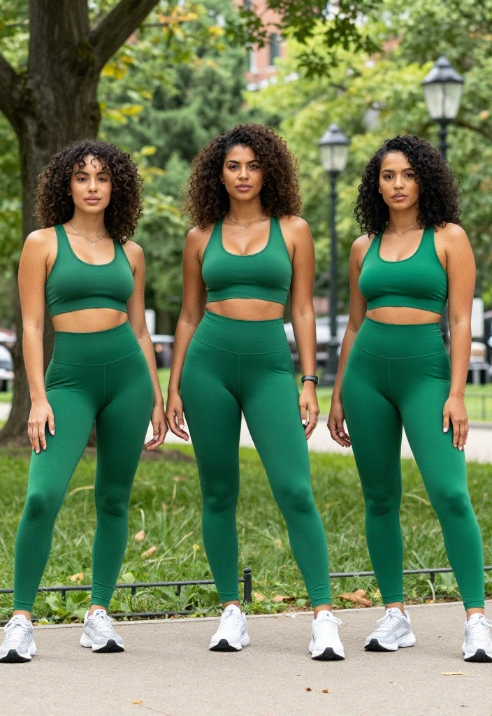 20 Monochrome Workout Outfit Aesthetic Looks That Feel Effortlessly Polished - 17. Elegant Emerald 1