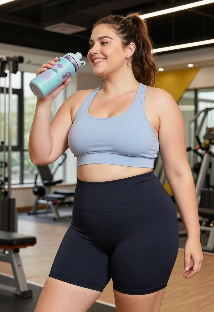 20 Plus Size Workout Outfits That Are Supportive, Stylish, and Actually Comfortable - 13. Fun and Functional Water Bottles 1