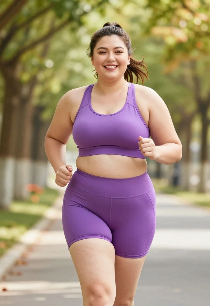 20 Plus Size Workout Outfits Under $40 That Don't Compromise on Quality - 18. Adjustable Sports Bra and Shorts Combo 1