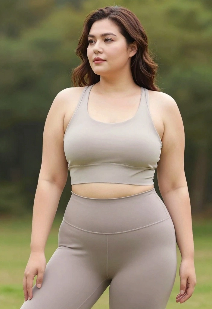 20 Plus Size Workout Outfits Under $40 That Don't Compromise on Quality - 19. High-Rise Yoga Pants and Tank 1