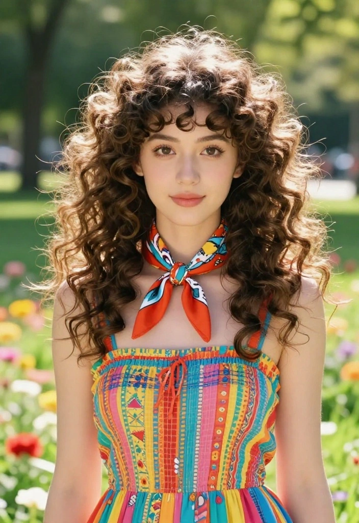 20 Quick Hot Weather Hairstyles Specially for Frizzy Hair Types - 10. Pin-Up Inspired Curls 1
